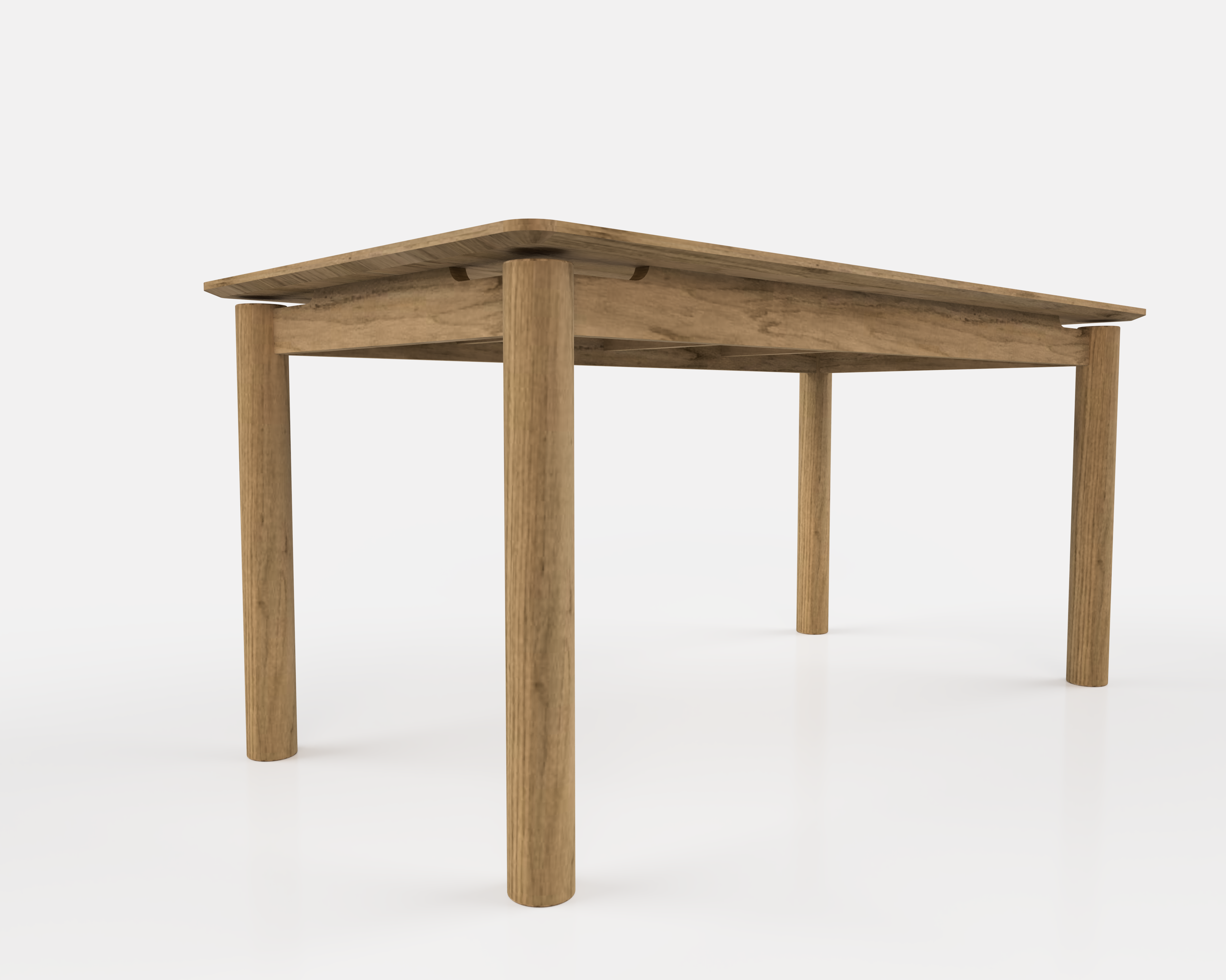 Стол из массива дуба — Fusion 360